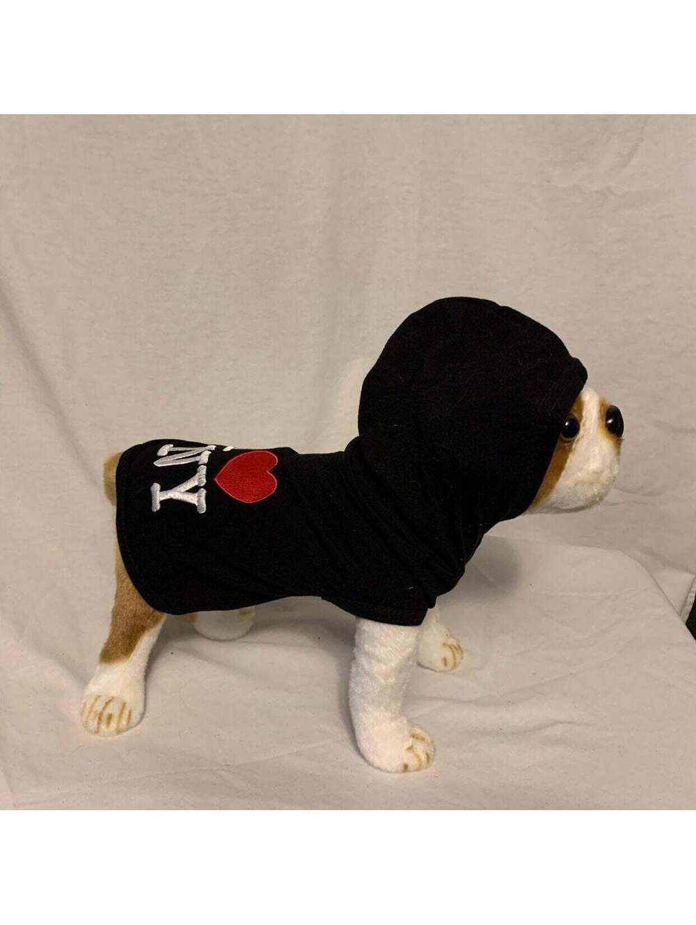 I Heart NY Black Doggie Hoodie Sz M